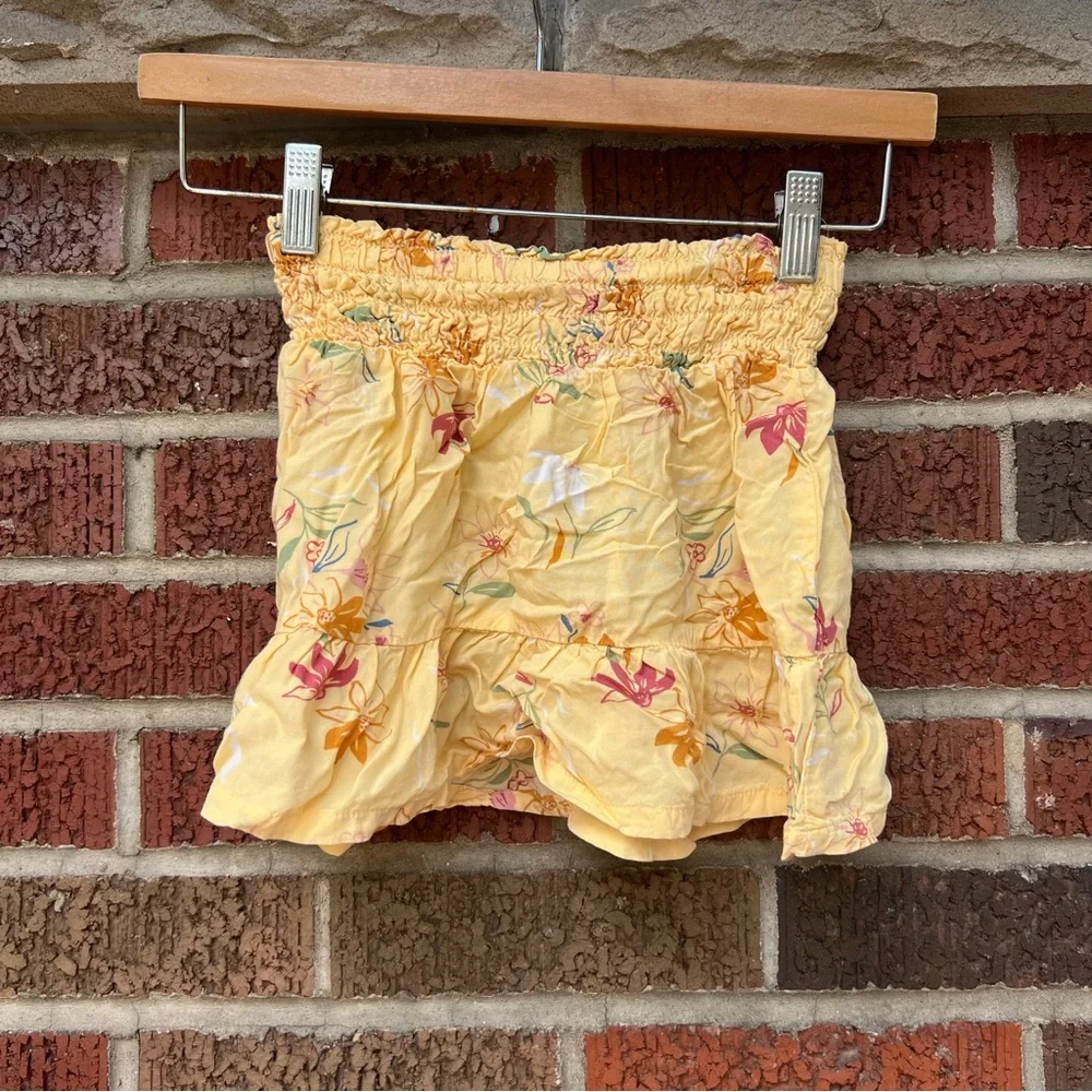 Carter’s Kid Pale Yellow Floral Mini Skirt